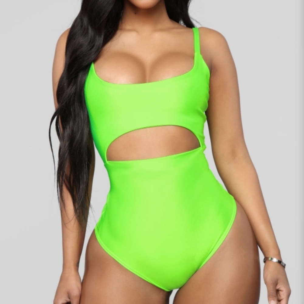 Neon Lime Bodysuit - NWT (M)